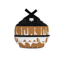 Load image into Gallery viewer, DCYG DRIP 24 White logo & Light Brown Backpack