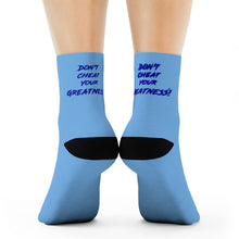 Load image into Gallery viewer, DCYG Blue & Light Blue Crew Socks