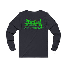 Load image into Gallery viewer, DCYG 24SX Baddies Green logo Unisex Jersey Long Sleeve Tee