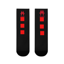 Load image into Gallery viewer, DCYG Red & Black Womens Crew Socks (EU)