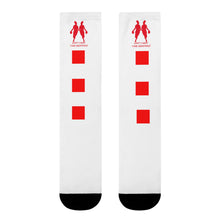 Load image into Gallery viewer, DCYG Red & White Womens Crew Socks (EU)