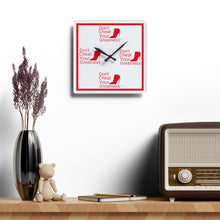 Load image into Gallery viewer, Copy of DCYG Red Red Bottoms , White and Red Acrylic Wall Clock