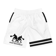 Load image into Gallery viewer, DCYG Dbl Basketball Players Black & White Men's Shorts