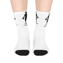 Load image into Gallery viewer, DCYG Black Womens Basketball Mid-length Socks