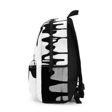 Load image into Gallery viewer, DCYG DRIP 24 Black logo & White Backpack
