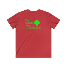 Load image into Gallery viewer, DCYG Green Logo Fitted V-Neck Short Sleeve Tee