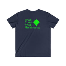 Load image into Gallery viewer, DCYG Green Logo Fitted V-Neck Short Sleeve Tee