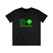 Load image into Gallery viewer, DCYG Green Logo Fitted V-Neck Short Sleeve Tee