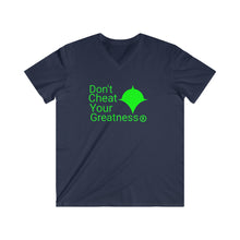 Load image into Gallery viewer, DCYG Green Logo Fitted V-Neck Short Sleeve Tee