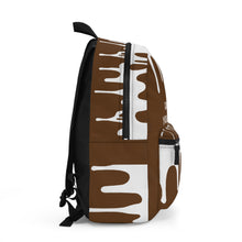 Load image into Gallery viewer, DCYG DRIP 24 White logo & Dark Brown Backpack