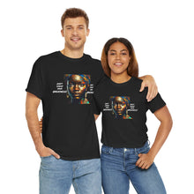 Load image into Gallery viewer, Blk Woman ,Multicolor Scarf & White Unisex Heavy Cotton Tee