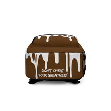 Load image into Gallery viewer, DCYG DRIP 24 White logo & Dark Brown Backpack