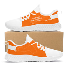 Load image into Gallery viewer, DCYG White & Neon Orange NP5 Mesh Knit Shoes Mens up to size 11 only