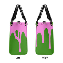 Load image into Gallery viewer, DRIP Pink CR Logo & Green Multiple Sizes Upgraded Luxury Women PU Leather Handbag