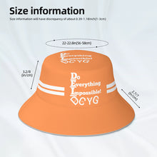 Load image into Gallery viewer, DCYG 24 DEI White & Orange Bucket Hat