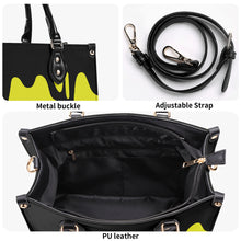 Load image into Gallery viewer, DRIP LO Black Logo & Yellow Multiple Sizes Upgraded Luxury Women PU Leather Handbag