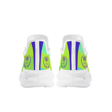 Load image into Gallery viewer, Royal 38 DDZ Purple Logo & Lime/ Yellow Flex Control Sneaker - White