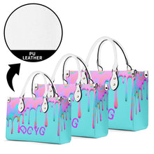 Load image into Gallery viewer, DRIP Pink,Turquoise & Turquoise Multiple Sizes Upgraded Luxury Women PU Leather Handbag