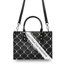 Load image into Gallery viewer, 45 Dgr Black Logo & Black Screen Multiple Sizes Upgraded Luxury Women PU Leather Handbag