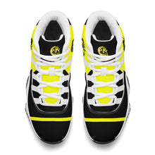 Load image into Gallery viewer, SWAN Yellow Dragon Logo,Black Logo & Yellow,Black High Top Air Retro Sneakers - White