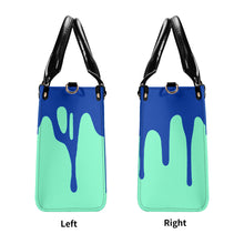 Load image into Gallery viewer, DRIP Blue Logo & Turquoise Multiple Sizes Upgraded Luxury Women PU Leather Handbag