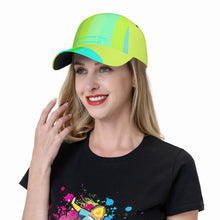 Load image into Gallery viewer, DCYG Lime, Blue & Light Green S24 Curved Brim Baseball Cap (AOP)