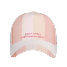 Load image into Gallery viewer, DCYG Peach Orange & Light Pink S24 Curved Brim Baseball Cap (AOP)