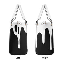 Load image into Gallery viewer, Royalty, White Logo, White Drip & Black Multiple Sizes Upgraded Luxury Women PU Leather Handbag