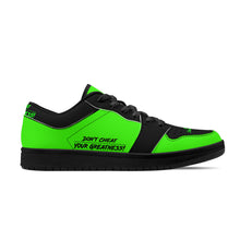 Load image into Gallery viewer, DCYG G4's Green & Black Black Sole Low-Top Leather Sneakers
