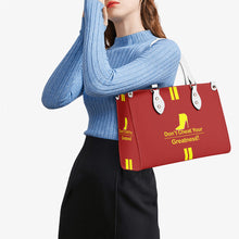 Load image into Gallery viewer, DCYG Yellow Red Bottoms & Red Multiple Sizes Upgraded Luxury Women PU Leather Handbag