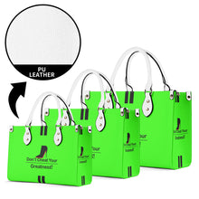 Load image into Gallery viewer, DCYG Black Red Bottoms & Neon Green Multiple Sizes Upgraded Luxury Women PU Leather Handbag