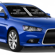 Load image into Gallery viewer, Cure 4 Doge White Logo & Strips Car Windshield Sunshade (multi-size)