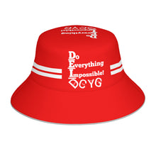 Load image into Gallery viewer, DCYG DEI 24 White & Red Bucket Hat