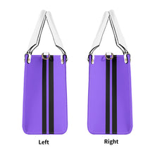 Load image into Gallery viewer, Royalty 24 Black Logo ,Stripes & Purple Multiple Sizes Upgraded Luxury Women PU Leather Handbag