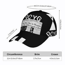 Load image into Gallery viewer, DCYG Black History Curved Brim Baseball Cap (AOP)