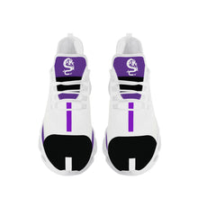 Load image into Gallery viewer, SWAN White Logo, Purple, Black & White Flex Control Sneaker - White