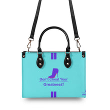 Load image into Gallery viewer, DCYG Purple Red Bottoms & Light Blue Multiple Sizes Upgraded Luxury Women PU Leather Handbag