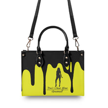 Load image into Gallery viewer, DRIP SF Black Logo & Yellow Multiple Sizes Upgraded Luxury Women PU Leather Handbag