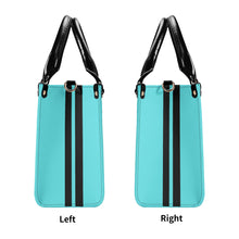 Load image into Gallery viewer, Ancestors Muslim, Female,Black Logo & Teal Multiple Sizes Upgraded Luxury Women PU Leather Handbag