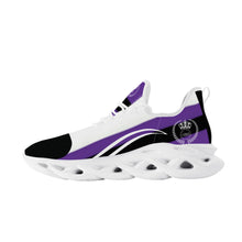 Load image into Gallery viewer, Royal 38 DDZ White Logo & Purple, Black White Control Sneaker - White