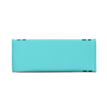 Load image into Gallery viewer, Royalty DON'T D4XV Black logo, Stripes & Turquoise Multiple Sizes Upgraded Luxury Women PU Leather Handbag