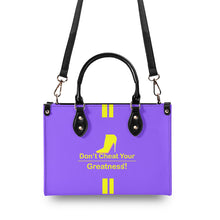 Load image into Gallery viewer, DCYG Yellow Red Bottoms & Purple Multiple Sizes Upgraded Luxury Women PU Leather Handbag