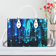 Load image into Gallery viewer, DRIP SF Turquoise Logo & Multiple Sizes Upgraded Luxury Women PU Leather Handbag