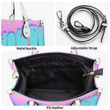 Load image into Gallery viewer, DRIP Pink,Turquoise & Turquoise Multiple Sizes Upgraded Luxury Women PU Leather Handbag