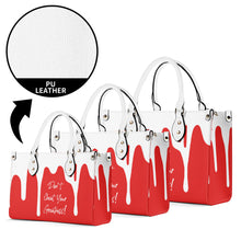 Load image into Gallery viewer, DRIP White CR Logo & Red Multiple Sizes Upgraded Luxury Women PU Leather Handbag
