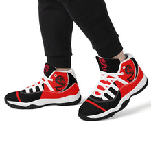 Load image into Gallery viewer, SWAN Red Dragon Logo A, Red, Black ,WhiteHigh Top Air Retro Sneakers - White