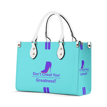 Load image into Gallery viewer, DCYG Purple Red Bottoms & Light Blue Multiple Sizes Upgraded Luxury Women PU Leather Handbag