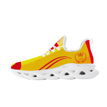 Load image into Gallery viewer, Royal 38 DDZ Red Logo ,Gold & Yellow Control Sneaker - White