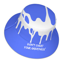 Load image into Gallery viewer, DCYG 24 DRIP White & Blue Bucket Hat