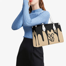 Load image into Gallery viewer, DRIP Black & Tan Multiple Sizes Upgraded Luxury Women PU Leather Handbag
